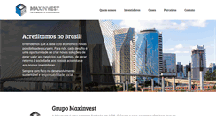 Desktop Screenshot of maxinvest.com.br